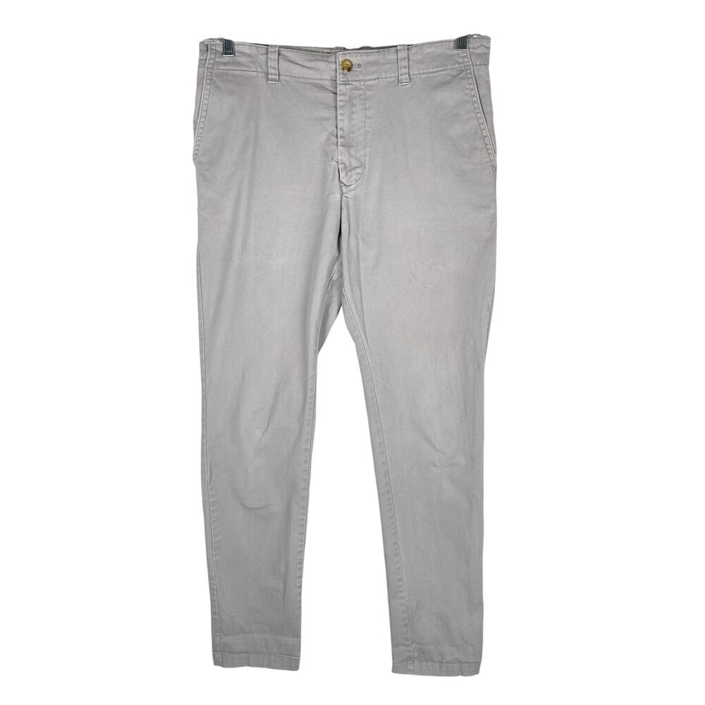 Urban Outfitters Skinny Fit Chino Pants Men 31x32 Gray Minimalist Casual Modern
